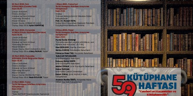 Büyükşehir 59. Kütüphane Haftası’nı etkinliklerle kutlayacak