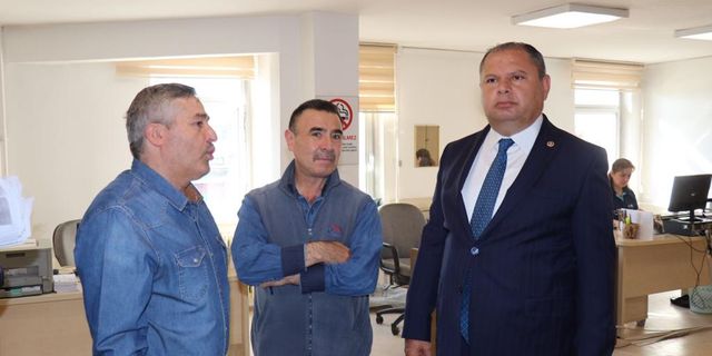 MHP Kırıkkale Milletvekili Halil Öztürk'ün PTT ziyareti