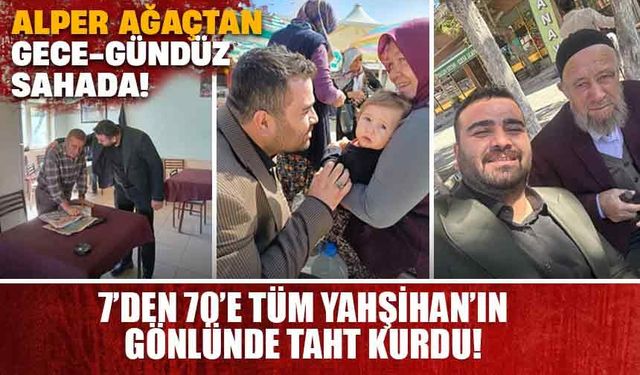 Ağaçtan, sabah akşam sahada!