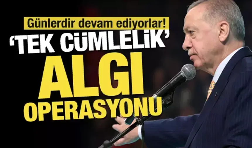 Erdoğan'ın sözünü böyle makasladılar!