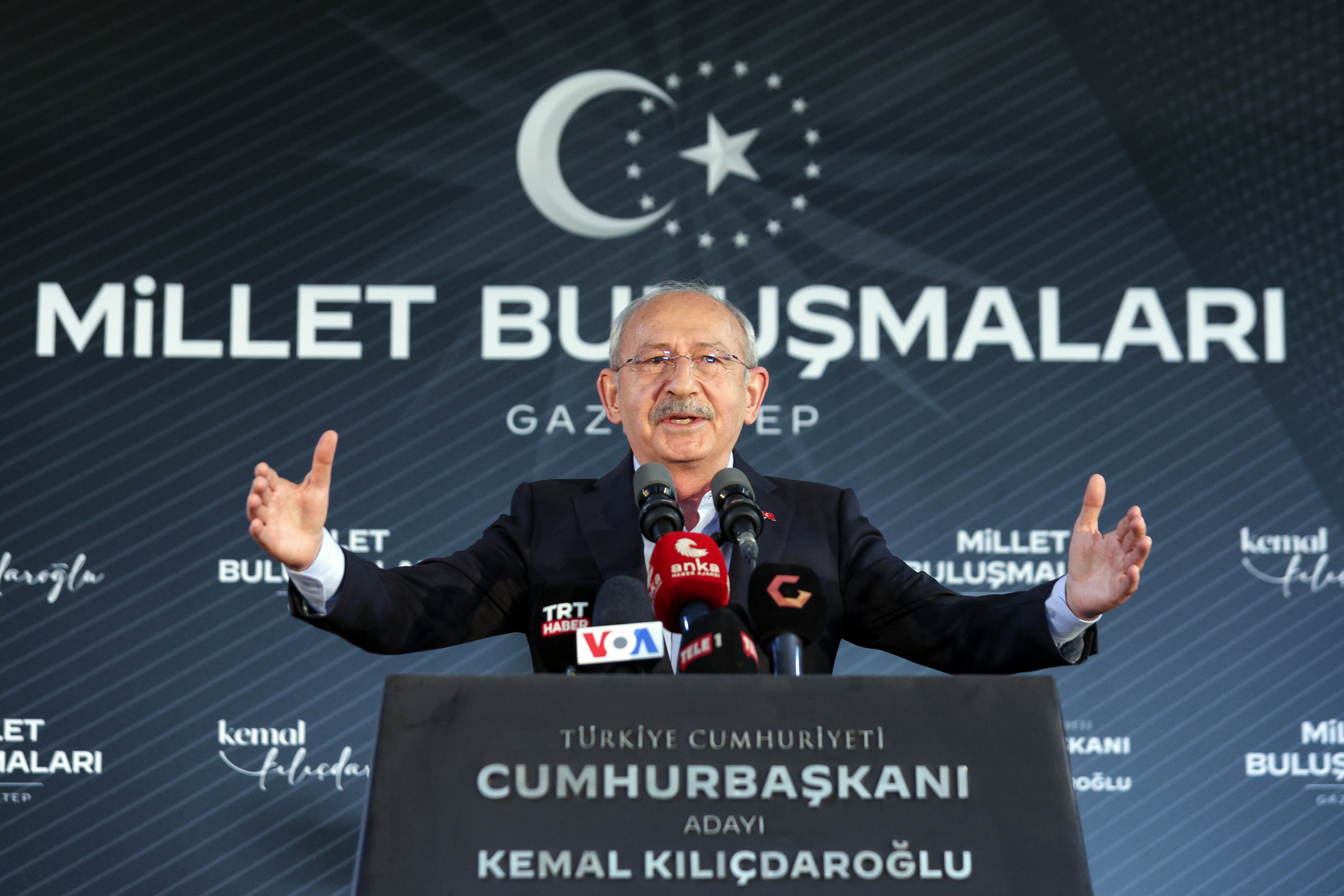CHP GENEL BAŞKANI VE CUMHURBAŞKANI ADAYI KEMAL KILIÇDAROĞLU, GAZİANTEP’TE "MİLLET BULUŞMASI"NDA KONUŞTU
