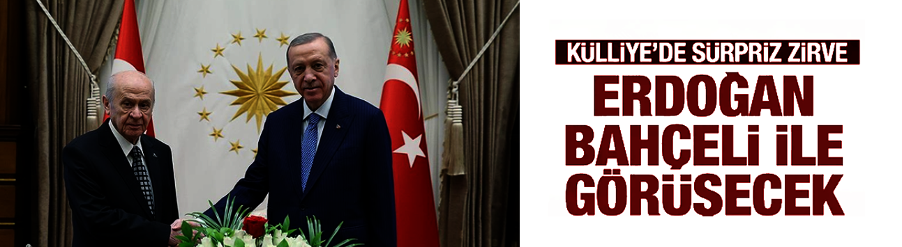 Cumhurbaşkanı Erdoğan, Bahçeli ile görüşecek